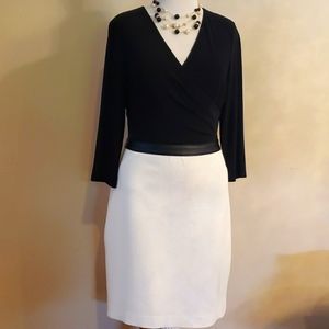 Holiday Dress Ralph Lauren Dress w/ Leather Details